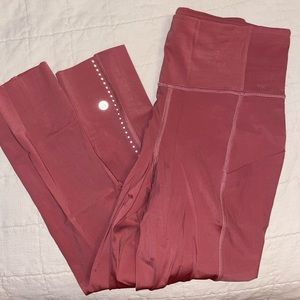 Lululemon wunder under 3/4 tights